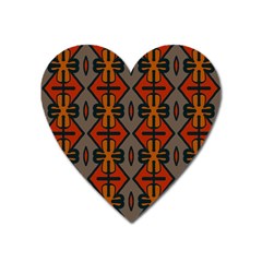 Seamless Digitally Created Tilable Abstract Pattern Heart Magnet by Vaneshart