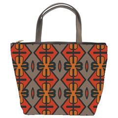 Seamless Digitally Created Tilable Abstract Pattern Bucket Bag by Vaneshart