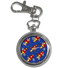 Space Rocket Pattern Key Chain Watches by Vaneshart