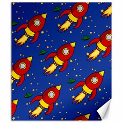 Space Rocket Pattern Canvas 20  X 24  by Vaneshart