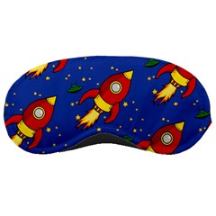 Space Rocket Pattern Sleeping Mask by Vaneshart