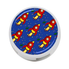 Space Rocket Pattern 4-port Usb Hub (two Sides) by Vaneshart