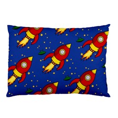 Space Rocket Pattern Pillow Case (two Sides) by Vaneshart