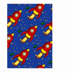 Space Rocket Pattern Large Garden Flag (two Sides) by Vaneshart