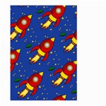 Space Rocket Pattern Large Garden Flag (Two Sides) Back