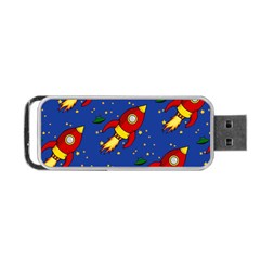 Space Rocket Pattern Portable Usb Flash (two Sides) by Vaneshart