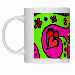 Seamless Doodle White Mugs by Vaneshart