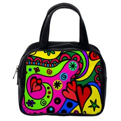 Seamless Doodle Classic Handbag (one Side) by Vaneshart