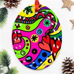 Seamless Doodle Oval Filigree Ornament (Two Sides) Back