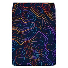 Topographic Colorful Contour Illustration Background Removable Flap Cover (s) by Vaneshart