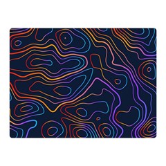 Topographic Colorful Contour Illustration Background Double Sided Flano Blanket (Mini) 