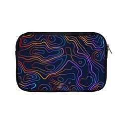 Topographic Colorful Contour Illustration Background Apple Macbook Pro 13  Zipper Case by Vaneshart