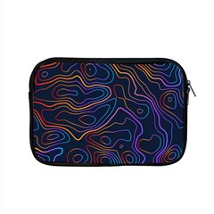 Topographic Colorful Contour Illustration Background Apple Macbook Pro 15  Zipper Case by Vaneshart