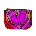 Stained Glass Love Heart Mini Coin Purse Front