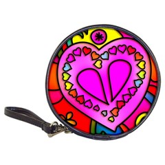 Stained Glass Love Heart Classic 20-cd Wallets by Vaneshart