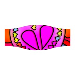 Stained Glass Love Heart Stretchable Headband by Vaneshart