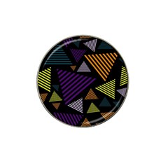 Abstract Pattern Design Various Striped Triangles Decoration Hat Clip Ball Marker by Vaneshart