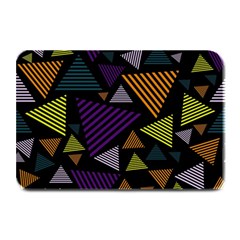 Abstract Pattern Design Various Striped Triangles Decoration Plate Mats by Vaneshart