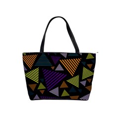 Abstract Pattern Design Various Striped Triangles Decoration Classic Shoulder Handbag by Vaneshart