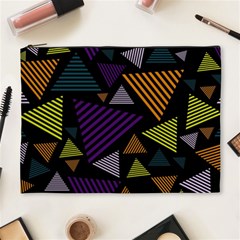 Abstract Pattern Design Various Striped Triangles Decoration Cosmetic Bag (xl) by Vaneshart