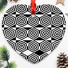 Hexagon Ornament (heart) by impacteesstreetweareight