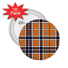 Tartans Yellow 34 2 25  Buttons (10 Pack)  by impacteesstreetwearfour