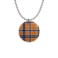 Tartans Yellow 34 1  Button Necklace by impacteesstreetwearfour