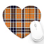 Tartans Yellow 34 Heart Mousepads Front