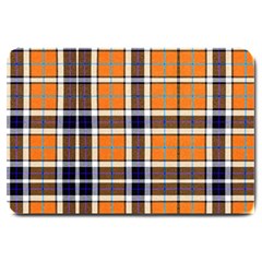 Tartans Yellow 34 Large Doormat  by impacteesstreetwearfour