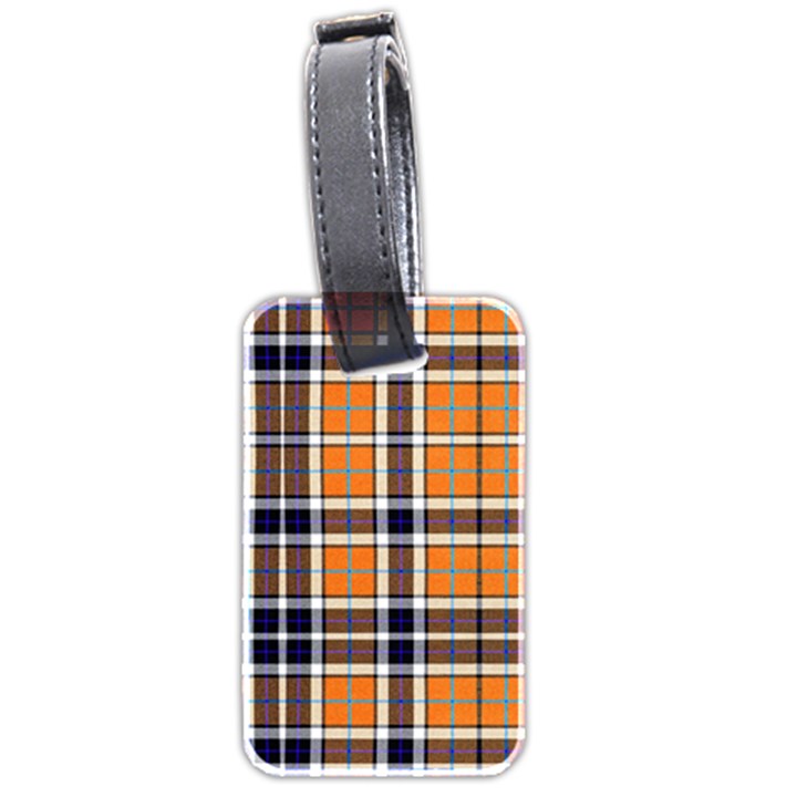 Tartans Yellow 34 Luggage Tag (two sides)