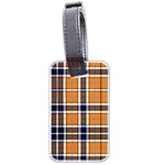 Tartans Yellow 34 Luggage Tag (two sides) Back