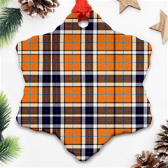 Tartans Yellow 34 Ornament (snowflake) by impacteesstreetwearfour