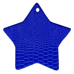 Leather Texture 6 Star Ornament (two Sides)