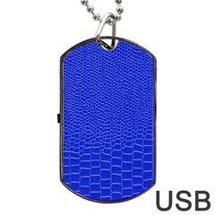 Leather Texture 6 Dog Tag Usb Flash (two Sides)