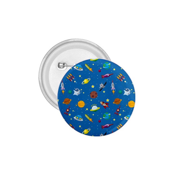 Space Rocket Solar System Pattern 1.75  Buttons