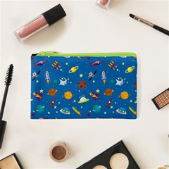 Space Rocket Solar System Pattern Cosmetic Bag (xs) by Vaneshart