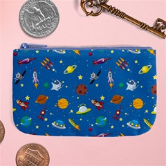 Space Rocket Solar System Pattern Large Coin Purse by Vaneshart