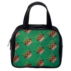 Toy Robot Classic Handbag (one Side) by Vaneshart