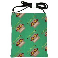 Toy Robot Shoulder Sling Bag by Vaneshart