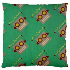 Toy Robot Large Cushion Case (one Side) by Vaneshart