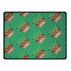 Toy Robot Double Sided Fleece Blanket (small)  by Vaneshart