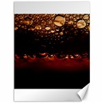 Water Drops Bubbles Macro Close Up Brown Canvas 36  x 48  35.26 x46.15  Canvas - 1