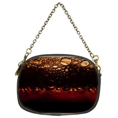 Water Drops Bubbles Macro Close Up Brown Chain Purse (one Side) by Vaneshart