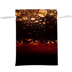 Water Drops Bubbles Macro Close Up Brown  Lightweight Drawstring Pouch (xl) by Vaneshart