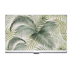 Vector Palm Leaves Pattern  Illustration Business Card Holder by Vaneshart