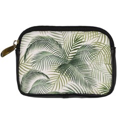 Vector Palm Leaves Pattern  Illustration Digital Camera Leather Case by Vaneshart