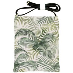 Vector Palm Leaves Pattern  Illustration Shoulder Sling Bag by Vaneshart