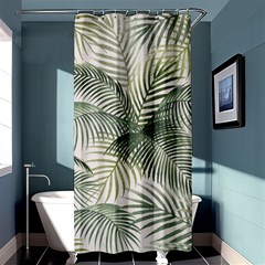 Vector Palm Leaves Pattern  Illustration Shower Curtain 36  X 72  (stall)  by Vaneshart