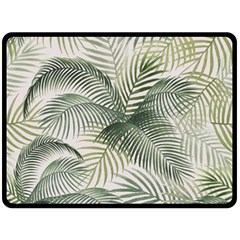 Vector Palm Leaves Pattern  Illustration Double Sided Fleece Blanket (large)  by Vaneshart