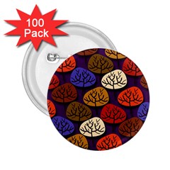 Tree Pattern Background 2 25  Buttons (100 Pack)  by Vaneshart